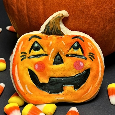 Halloween Pumpkin Cookie - Single